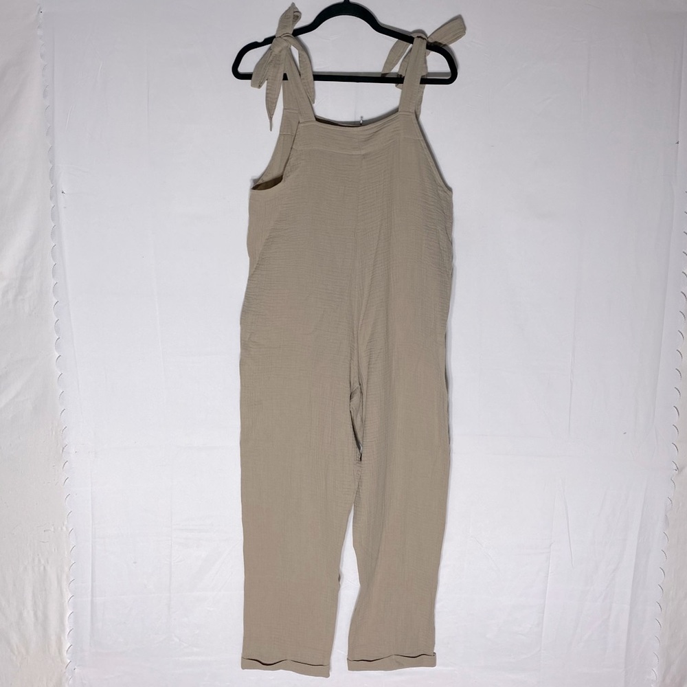 Smash + Tess for The Jilly Box Beige Organic Cotton Romper Jumpsuit S NWT - Picture 2 of 16